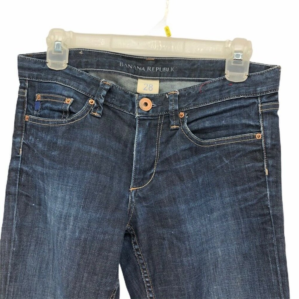 Banana Republic Mens Classic Straight Jean Blue 28 - Picture 8 of 10